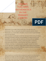 EED 005 Teaching Mathematics in The Primary Grades