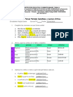 Evaluación Final de Castellano 6°