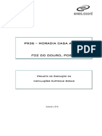 P936 - Moradia Casa Alegre: Projeto de Execução de Instalações Elétricas Gerais