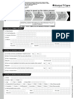 Easy Ways To Speed Up The Claims Process: Manipalcigna Prohealth Insurance Policy Claim Form A