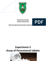 Assay of Paracetamol Tablets