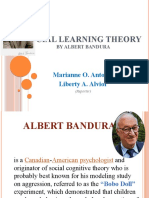 Albert Bandura Social Learning Theory