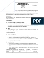 P-Ssoma-02 Procedimientos Escritos de Trabajo Seguro (Pets)