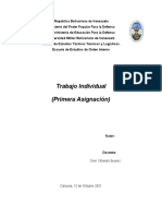 Primera Asiganacion Pensamiento Militar Bolivariano