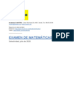 Solucion Examen Matematicas Aplicadas II Selectividad Andalucia