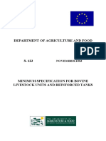 S123 2003 Minimum Specification For Bovine Livestock Units Reinforced Tanks