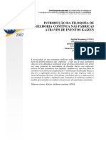 Introdução Da Filosofia de Melhoria Contínua Nas Fábricas Através de Eventos Kaizen