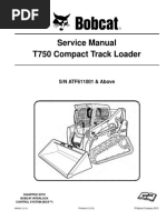 Bobcat T750 Compact Track Loader Service Repair Manual Download S N Atf611001 Above-1