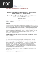 Enrique Dussel Hacia Una Filosofía Política de La Liberación