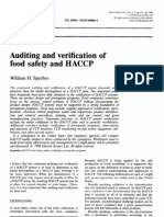 Auditing and Verification of Food Safety and HACCP: Paper