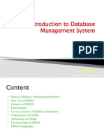 Introduction To Database Management System: Poonam Mehta