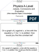 Flashcards - Paper 5 Analysis, Conclusions and Evaluation - CAIE Physics A-Level