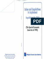 RA 7916-IRR - Special Economic Zone Act of 1995