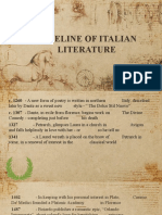 Timeline of Italian Lit