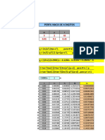 Perfil Naca de 4 Digitos: y (M/P) - (2px-x), para 0 X P y (M/ (1-p) ) - (1-2p+2px-x), para P X 1