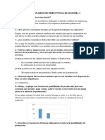 Cuestionario de Preguntas Economia I 1 Unidad