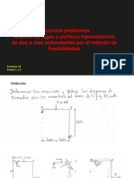 Ejercicios Problemas Vigas y Porticos Hiperestaticos - Metodo de Flexibilidades.