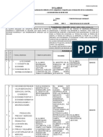 Sillabus de Teoria Economica