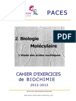 1 PARIS 6 Cahiers D Exercices de Biochimie BM 2012 13