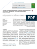 Hydrogel-Based Diffusion Chip With Electric Cell-Substrate Impedance Sensing (ECIS) Integration For Cell Viability Assay