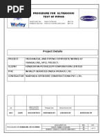 Procedure For Ultrasonic Test