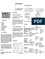 RPR 415A 3-Phase/Single-Phase Reverse Power Relay User Manual