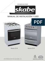 MANUAL COCINAS ESKABE E2 E3 Multigas