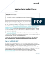 COVID-19 Vaccine Information Sheet