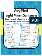 Very First Sight Word Sentences