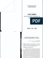 Nelson Saldanha - Racionalismo Jurídico Crise Do Legalismo e Problemática Da Norma
