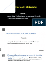 Semana 11 - Carga Axial Excentrica-FlexiónElementosCurvos