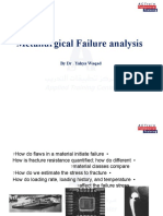 Metallurgical Failure Analysis: by DR - Yahya Waqad