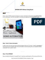 Home Automation With Esp8266 Wifi Without Using Blynk!