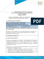 Guía de Actividades y Rúbrica de Evaluación - Unidad 1 - Tarea 2 - Identificar La Estructura de La Historia Clínica