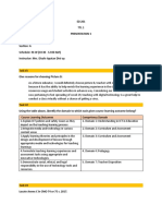 TTL 1 Presentation 1 Answer