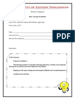 Statistics - Module 1