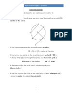 Geometry Lesson 5 Circles