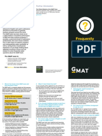 GMAT F&Q Brochure - Test Centre Exam