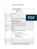 Subject: Data Structures and Algorithms (In Java) Number of Question: 50 Multiple Choice Question