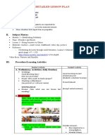 Detailed Lesson Plan: II. Subject Matter