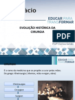 Evolução Histórica Do Centro Cirúrgico