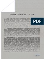 Declaración de Los Líderes Del G20