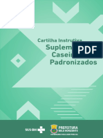 Cartilha Instrutiva Suplementos Caseiros Padronizados