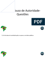 Lei de Abuso de Autoridade-Questões