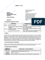 Sílabo - Introducción A La Ingeniería Ambiental