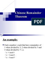 Chinese Remainder Theorem