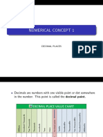 Numerical Concept 1: Decimal Places