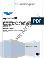 APOSTILA ADMINISTRAÇÃO 11 Revisão Com Resolução de Todas As Provas EAGS SAD BLOG 2011