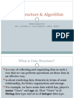 Data Structure & Algorithm: Prepared by Ms. Chyril A. Concemino, Mba, Mist