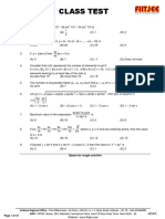 Class Test: Phase - I